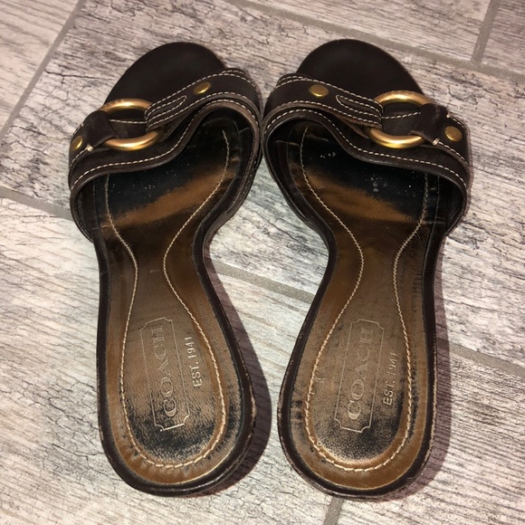 COACH Sloane Leather Heel Brown - Picture 4 of 8